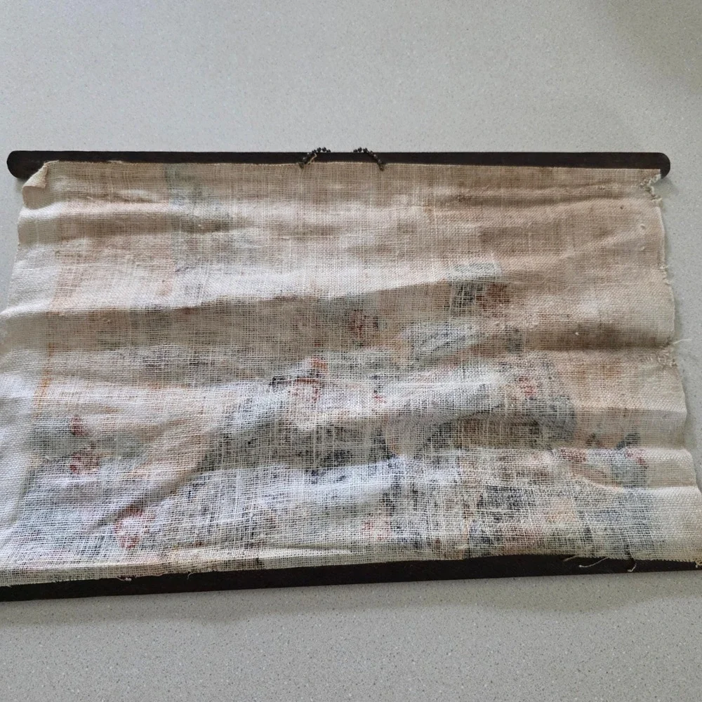 Burlap Wall Hanging Tapestry Scroll 17 American Washington Declaration Patriotic